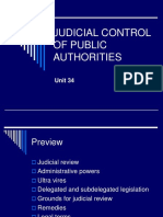 Judicial Control of Public Authorities: Unit 34