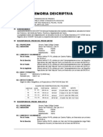 Memoria Descriptiva - DEMEMBRACION