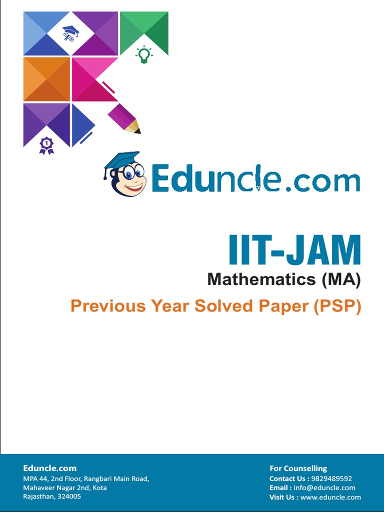 IIT JAM Mathematics Previous Year Paper 2018 | PDF | Multiple Choice ...