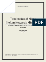 Tendencies of Mirza Jhelumi Towards Mirzaism