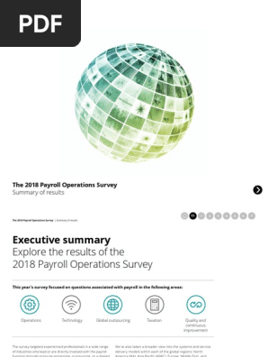 Us 2018 Payroll Operations Survey