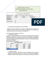 Capacitancia Serie y Paralelo - Informe de Laboratorio