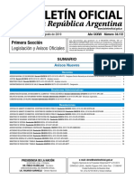 Boletin Oficisl Fecha y Hora