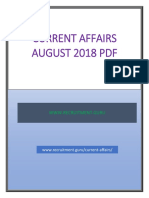 Current Affairs August 2018 PDF: WWW - Recruitment.Guru