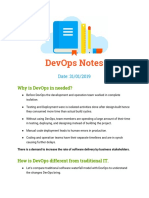 DevOps Notes Explains Why DevOps Is Needed and Its Lifecycle