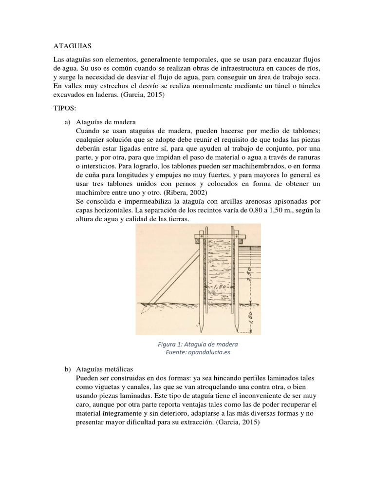 Ataguias | Madera | Agua