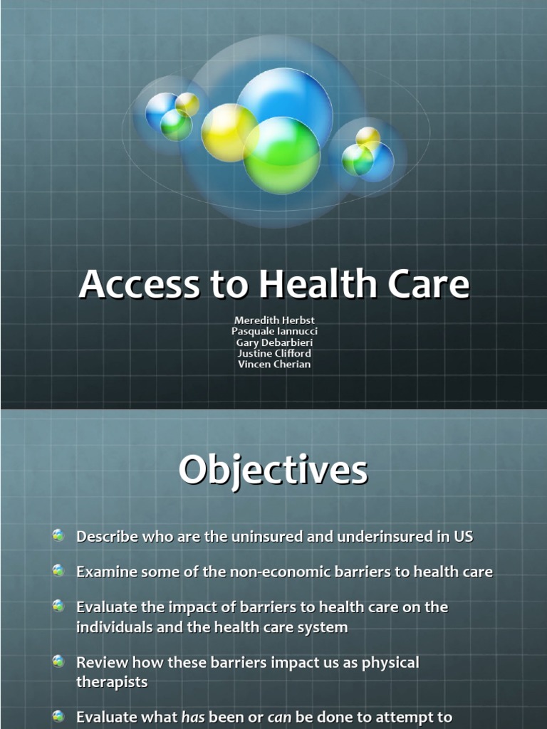Barriers to Health Care Access in the US | PDF | Social Science | Self ...