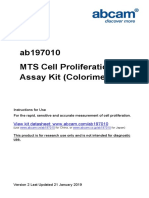 Ab197010 MTS Cell Proliferation Colorimetric Assay Kit Protocol v3b (Website)