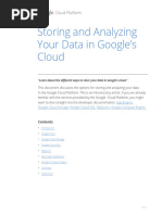 Analyse Data in GCP