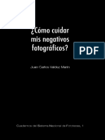 Mantenimiento de Negativos Fotograficos