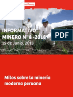 Informativo MINERO #8 - 2018: 15 de Junio, 2018