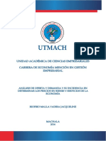 Unidad Académica de Ciencias Empresariales Carrera de Economía Mención en Gestión Empresarial