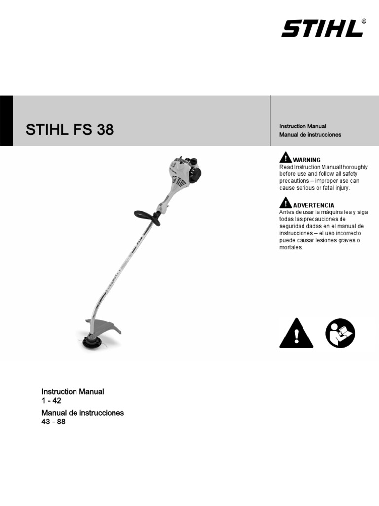 STIHL-FS-38-Owners-Instruction-Manual.pdf | Gasoline | Dust
