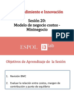 S20-Refinamiento BMC y Analisis Costos -Mininegocio I-2019 Estudiantes