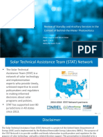 Review of Standby and Ancillary Services in The Context of Behind-the-Meter Photovoltaics