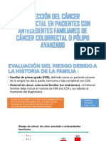 Detección Del Cáncer Colorrectal en Pacientes Con Antecedentes PDF