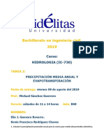 Informe de Tarea Hidrología