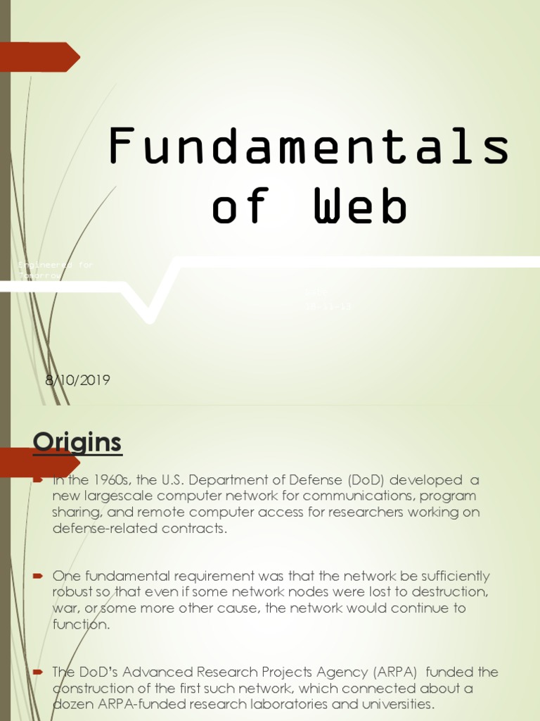 Fundamentals of Web | PDF | Html Element | Xhtml