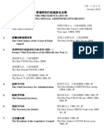 香港特別行政區排名名單 201810