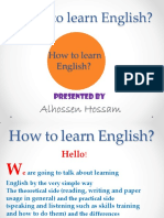 How To Learn English?