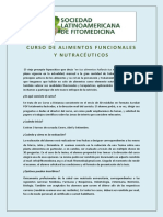 Curso Alimentos Funcionales y Nutraceuticos