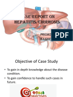 Case Report On Hepatitis/Cirrhosis: Presented By: Basnet, Pragyan