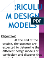 Curriculu M Design Models