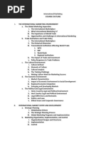 Course Outline: International Marketing