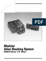 Modular Valve Stacking System: PVLB10 Series 1/8" Valves
