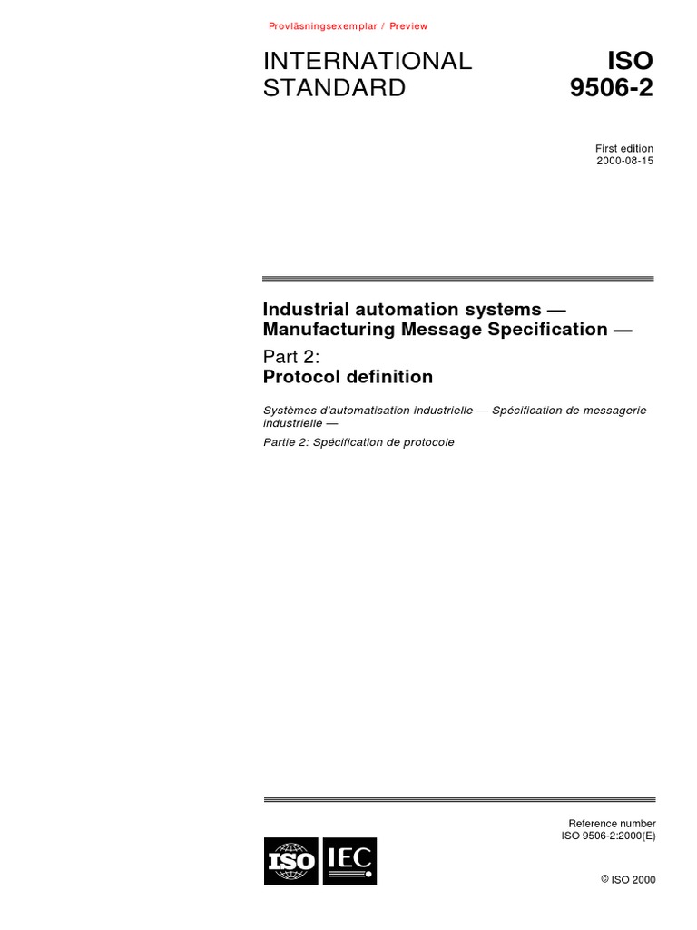 Iso 9506 2 2000 FR | PDF | Specification (Technical Standard ...