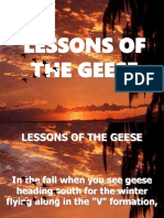 Lessons of The Geese