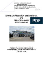 Standar Prosedur Operasional (Spo) Pelayanan Gigi Rsud Sambas