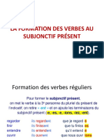 Formation Des Verbes Au Subjonctif Présent