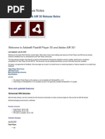 Flash Player 30 and AIR 30 Release Notes