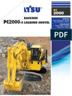 PC2000 PC2000: - 8 Backhoe - 8 Loading Shovel