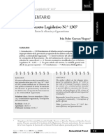Guevara Vásquez - El Decreto Legislativo 1307
