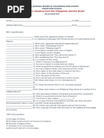 21st Quiz (GAS)