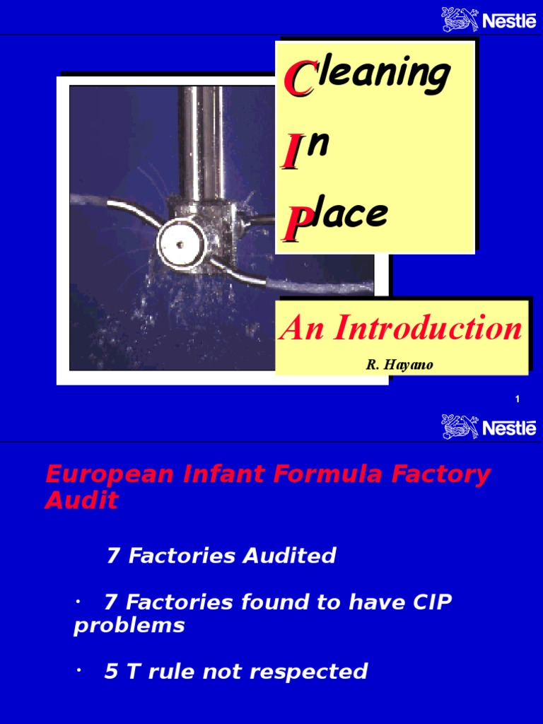 CIP Process in Dairy Manufacturing | PDF | Applied And ...