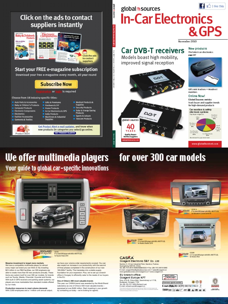 In-Car Electronics & GPS | PDF | Android (Operating System