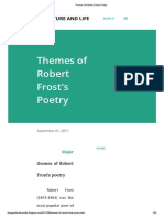 Themes of Robert Frost's Poetry