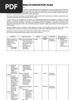 HEALTH Teaching Plan 1