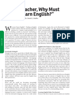 Teacher Why Must I Learn English PDF