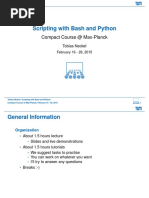 Scripting With Bash and Python: Compact Course at Max-Planck