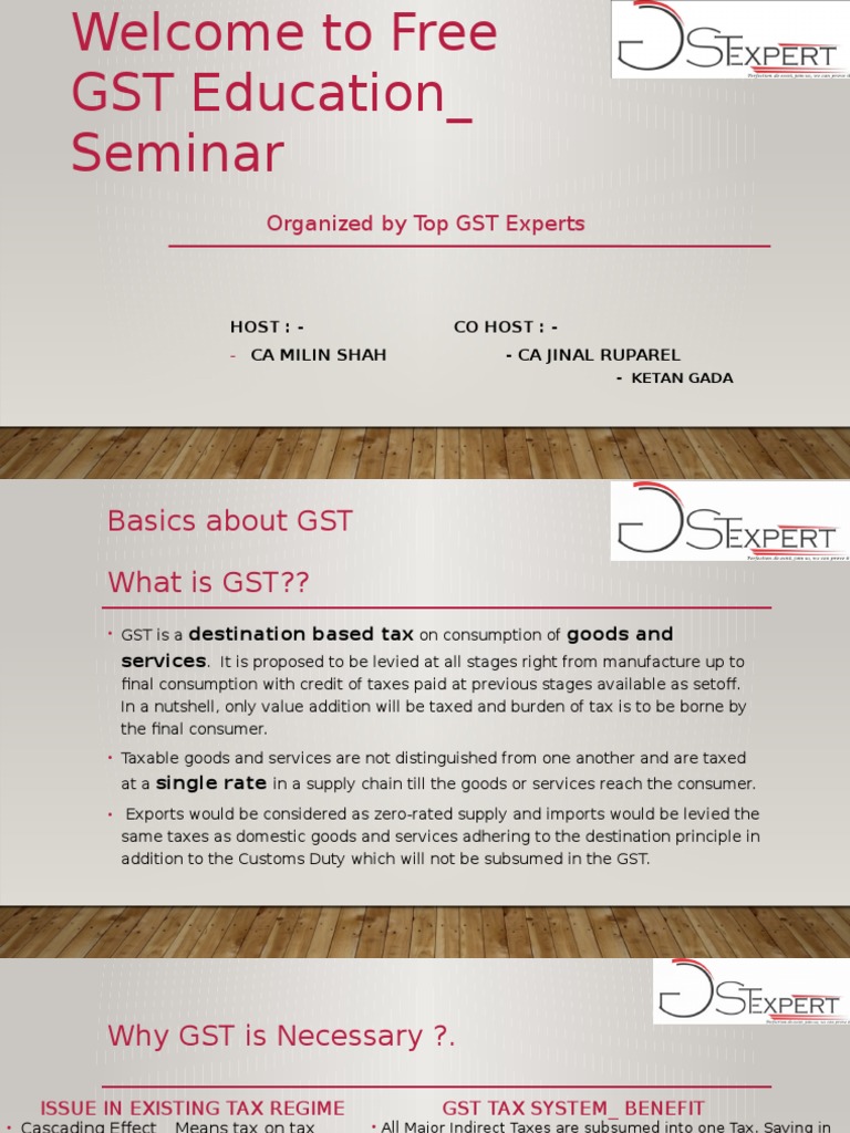 Latest GST PPT DT 16 Apr 17 | PDF | Value Added Tax | Excise