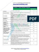 A Quality E-Learning Program By: Course Outline - Smart Banker Program