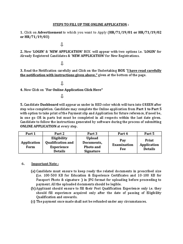 Online Application Submission Guide | PDF | Finance & Money Management