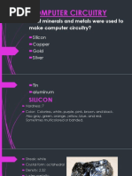 Computer Circuitry: What Minerals and Metals Were Used To Make Computer Circuitry?