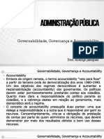 Governabilidada e Governança Parte 2