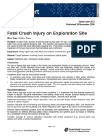 Fatal Crush Injury On Exploration Site: Mines Inspectorate 212