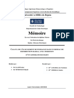 Calcul de L'écoulement de Puissance Dans Un Réseau de Distribution Radial Avec Insertion D'un Generateur Éolien